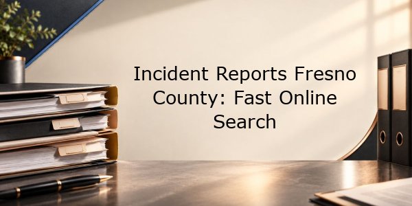 Incident Reports Fresno County: Fast Online Search