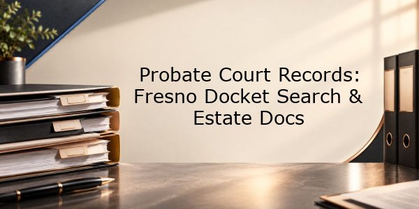 Probate Court Records: Fresno Docket Search & Estate Docs