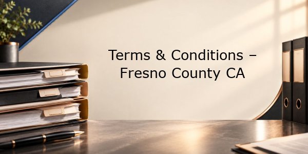 Terms & Conditions - Fresno County CA