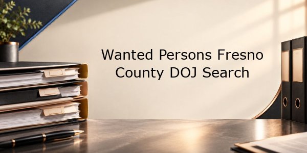 Wanted Persons Fresno County DOJ Search